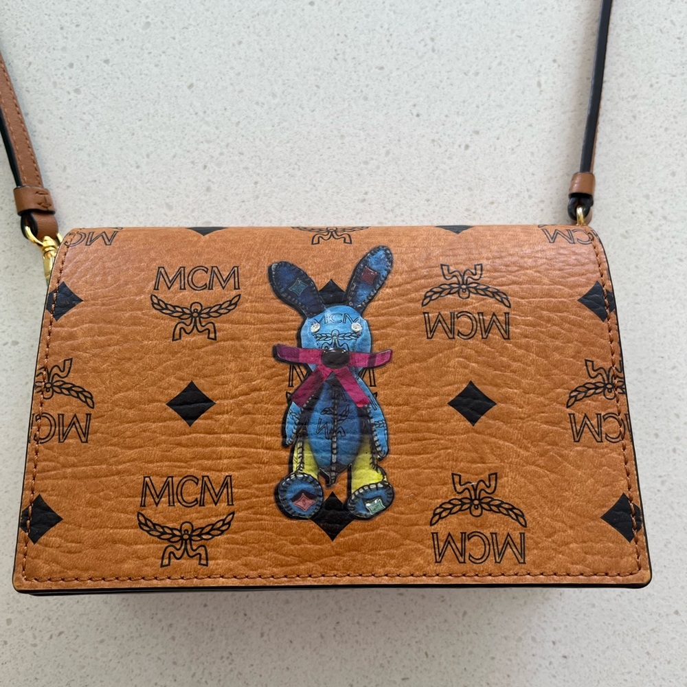 MCM Mini Visetos Crossbody Bag